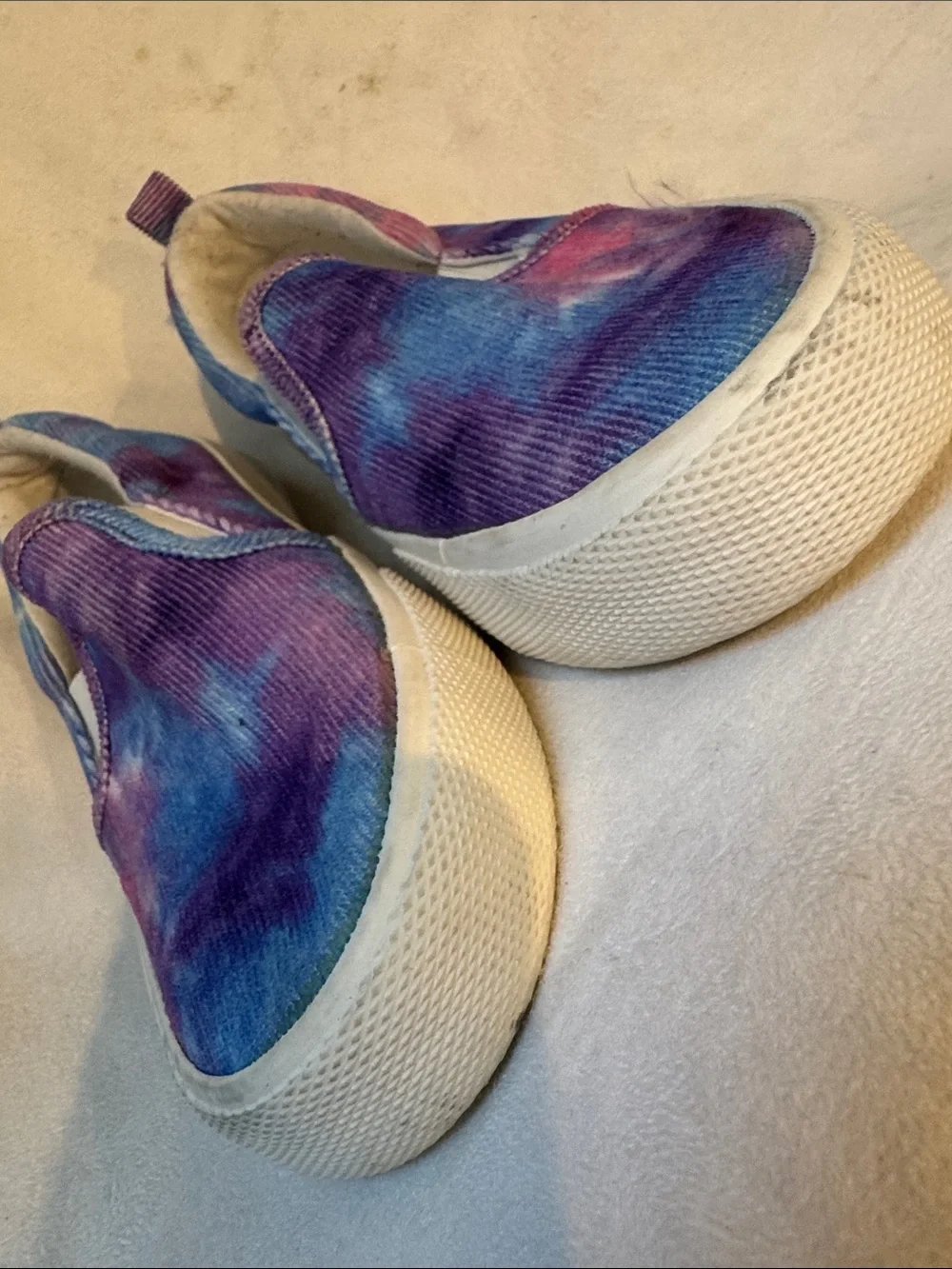 Cat & Jack Tie-Dye Slip-On Sneakers in Purple, Blue & Pink